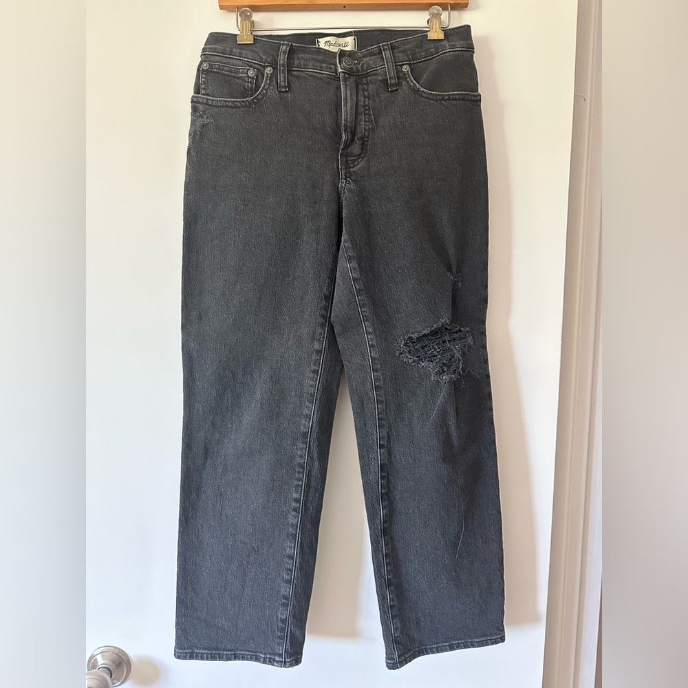 Madewell Mid-Rise perfect Vintage Straight Jean in Lunar Wash